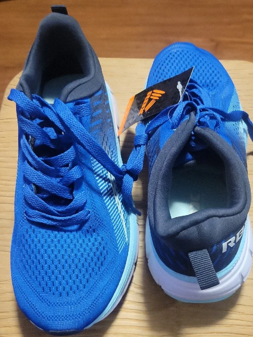 RBX Kids Blue Athletic Sneakers with White Sole